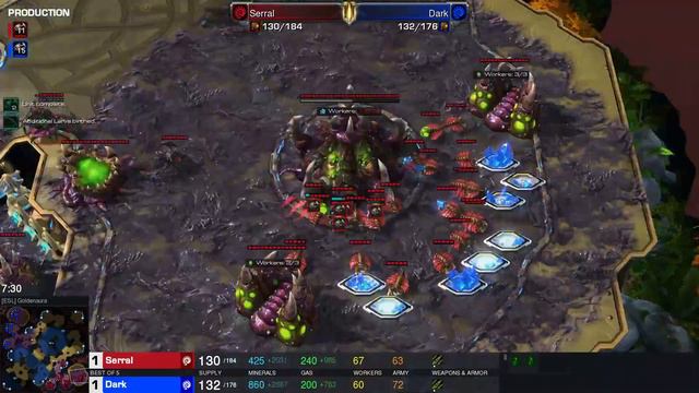 Starcraft II IEM Katowice 2024 Feb11 Serral(Z) v Dark(Z) Game 2 MAPS - [ESL] Goldenaura смотреть онлайн