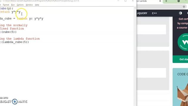 Python Programming: Lambda Function смотреть онлайн