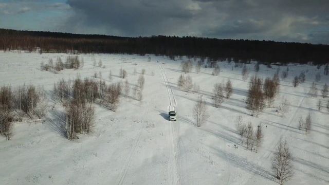 По целине на УАЗ Патриот с квадрокоптера смотреть онлайн