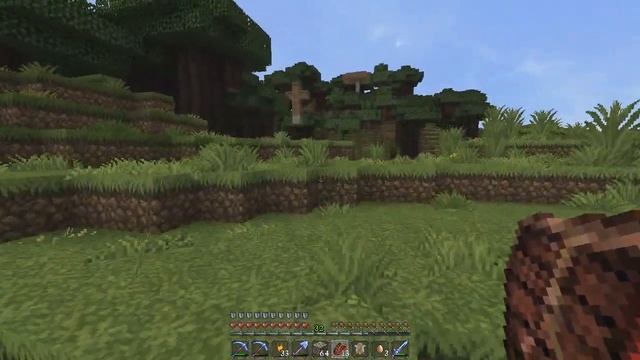 Vanilla Minecraft №6 - Летающий крест и Кузница смотреть онлайн