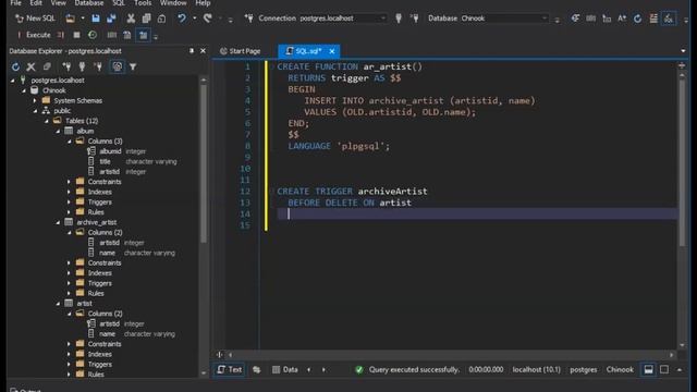 Postgres triggers смотреть онлайн
