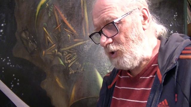 Америка! Андрей Ахальцев читает свои стихи на фоне своей картины в день своего рождения. 2021г. смотреть онлайн