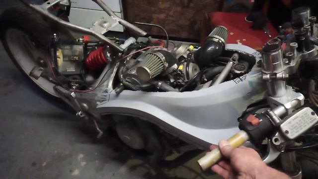 Honda NTV cafe racer historic racing fairing смотреть онлайн