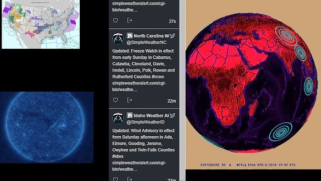 News, Earthquakes, Space Weather, Storm Warnings, Tornado Watches смотреть онлайн