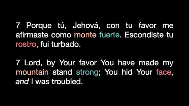 Salmo Psalm 30 / Aprende Inglés Learn Spanish смотреть онлайн