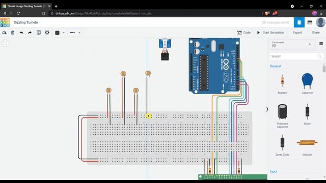 Duel Axis Solar Tracker Using Arduino ||Tinkercad смотреть онлайн