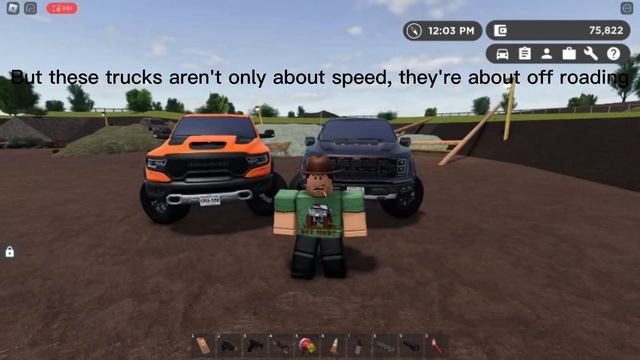 Ram TRX vs Ford Raptor R | Roblox Greenville, Wisconsin смотреть онлайн