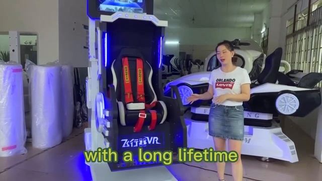 360-degree free-rotating single-person VR chair, simulating the trajectory of a roller coaster смотреть онлайн