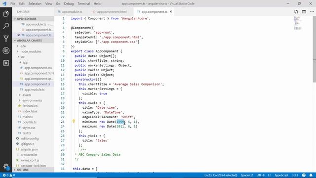 How to Customize the Date Time Axis of Angular Charts смотреть онлайн