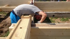 Монтаж клееного бруса и пр.