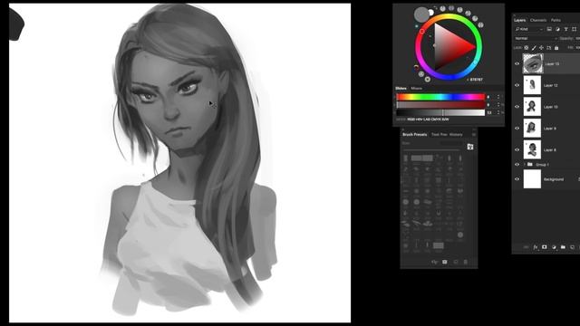 Daily Sketch #12 Female Portraits смотреть онлайн