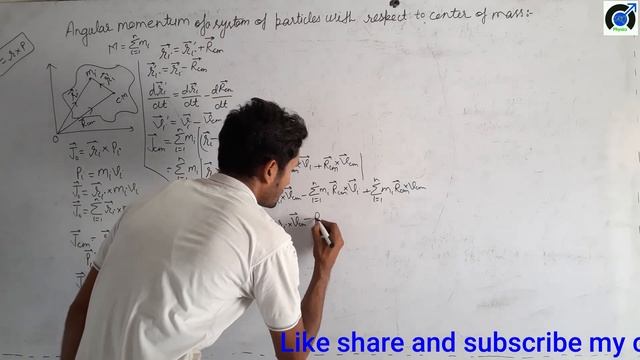 Angular momentum about center of mass। angular momentum system of particles смотреть онлайн