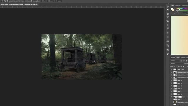 How to CREATE THIS? - Concept Art Tutorial Photoshop смотреть онлайн
