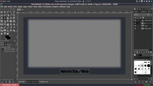 Creating a simple OBS template in Gimp 2.10 смотреть онлайн