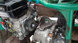 Урал Днепр с китайским мотором 6.5 л.с. Запуск зимой