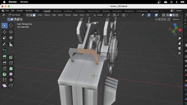 Make a Sci-fi machine - Grid Modeler (blender addon) смотреть онлайн