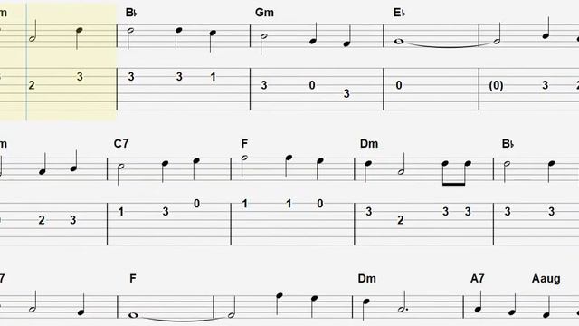 The Beatles- All My Loving GUITAR TAB смотреть онлайн