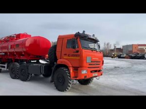 Седельный тягач КАМАЗ 43118-50 с полуприцепом-цистерной ППЦ-23
