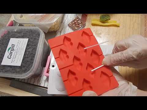 МК по шоколаду, Темперирование шоколада в мармите. Формы для шоколада смотреть онлайн