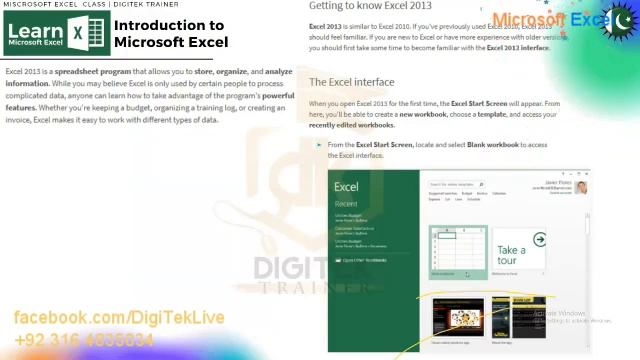 Learn MS Excel Online Training Introduction, Interface, Tabs, Views Part1 смотреть онлайн