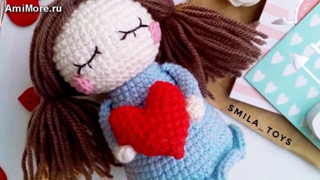 Амигуруми: схема Валентинка. Игрушки вязаные крючком - Free crochet patterns. смотреть онлайн