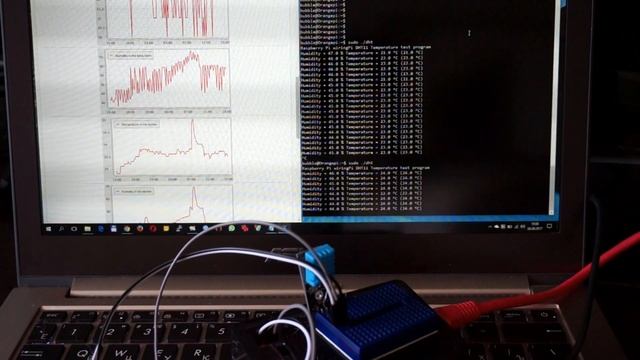 OrangePI with DHT11 measures Temperature and Humidity смотреть онлайн
