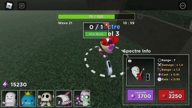 Roblox Tower Heroes | 80s Spectre Skin смотреть онлайн