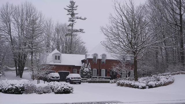 Today First Winter Snowfall In Toronto Suburb Canada In Fall 4K Winter Toronto Homes And Houses