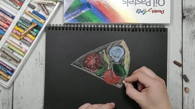 Обзор масляной пастель Pentel