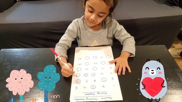 Worksheets for preschoolers kids | Missing numbers | Easy worksheets |How to teach kids Missing nos смотреть онлайн