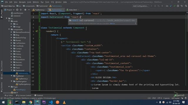 How to use react-owl-carousel package on React App | Bangla смотреть онлайн