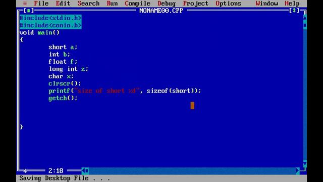 #9 C Programming | Program On Data Types | Sizeof() Operator || Venugopal Narsingoju