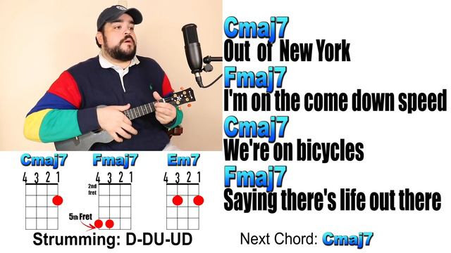 DAYLIGHT - Harry Styles (Ukulele Play Along with Chords and Lyrics) смотреть онлайн