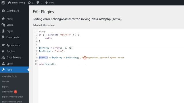 How to solve "Fatal error: Unsupported operand types" in WordPress? смотреть онлайн