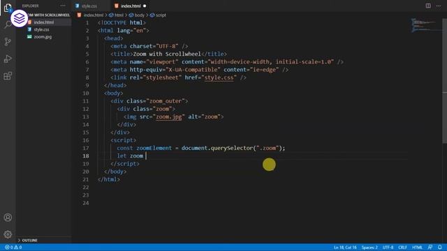Image Zoom Animation with Scroll Wheel смотреть онлайн