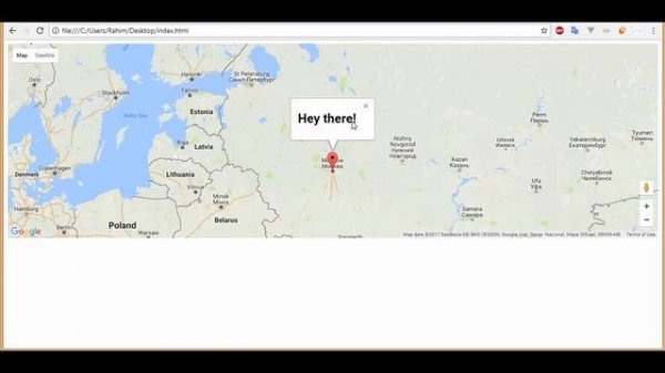 Google Maps API: Создание карты, маркеров...