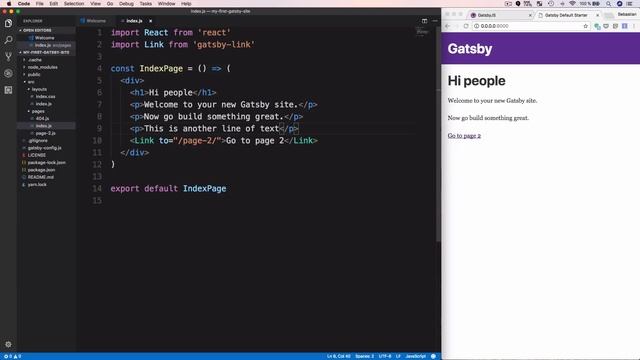 Gatsby - Static Site Generator For React - Introduction смотреть онлайн