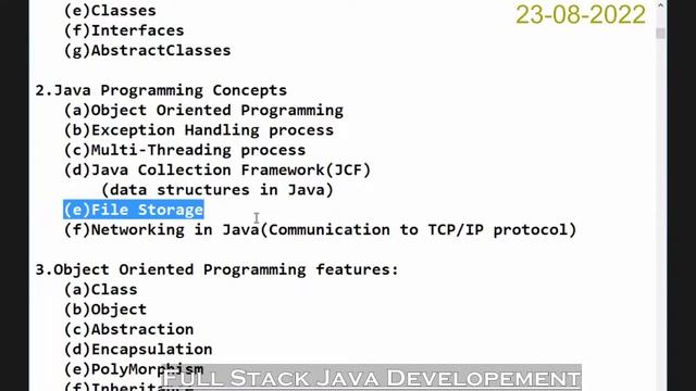 Chandrakant Shrivastava's- 23-08-2022 (DAY-06) (Java) Java full Stack Development смотреть онлайн