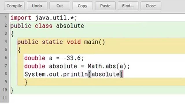 How to find the absolute value of a number in Java. смотреть онлайн