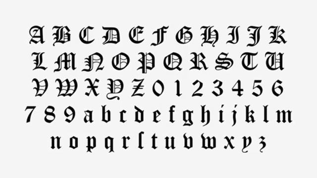 Old English - Tattoo & Gothic Style Font Download смотреть онлайн