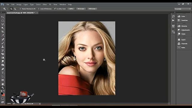 How to create passport size photos in adobe Photoshop cc 2015 Urdu/Hindi смотреть онлайн