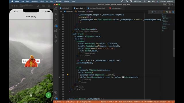 How to drag, drop, scale & rotate widgets in Flutter like Instagram смотреть онлайн