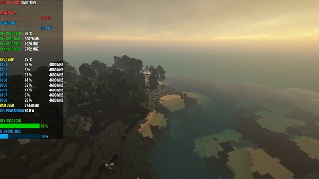 RTX 3090 Minecraft Stratum 2048x EXTREME settings / PTGI 12 / Realistic Graphics / Ray Tracing смотреть онлайн