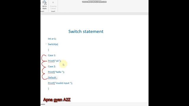 Switch case in c programming смотреть онлайн
