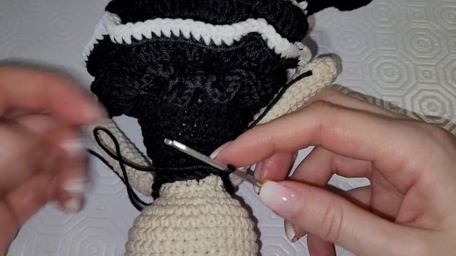 Уэнсдей Аддамс крючком ♡ Оформление игрушки ♡ Подробный мастер-класс для начинающих смотреть онлайн