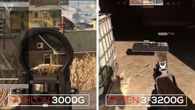 AMD Athlon 3000G VS AMD Ryzen 3 3200G 2021! | Vega 3 VS Vega 8 Graphics! смотреть онлайн