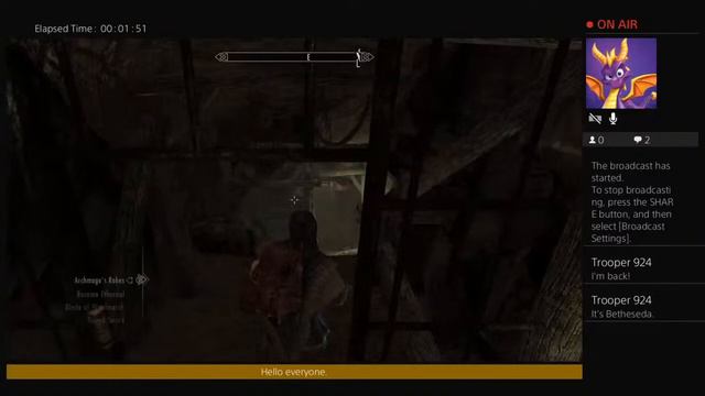 Skyrim AE Livestream 37 Adventure Time