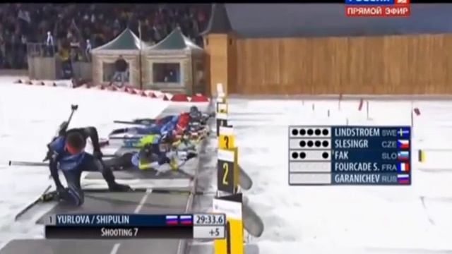 Биатлон. Гонка чемпионов 2015. Смешанная эстафета. Последние этапы 05.04.2015 смотреть онлайн