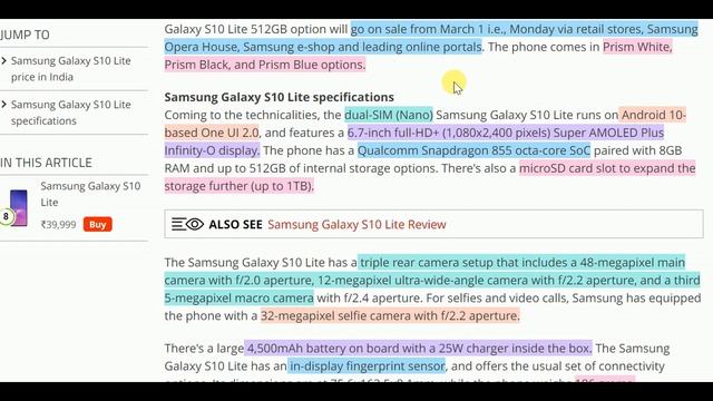 Samsung Galaxy S10 Lite (512GB) ? A Flagship! смотреть онлайн