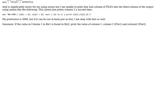 AWK Compare Column 1 from Two Files Print append column to third in output (3 Solutions!!) смотреть онлайн